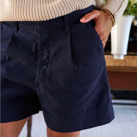 FRANK & EILEEN Waterford Waking Shorts 4.5” Italian Performance Linen Navy - Picture 3 of 9